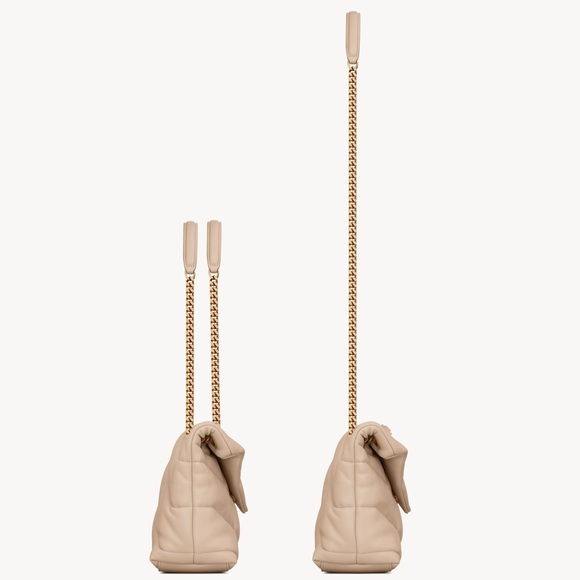 Saint Laurent Loulou puffer small in dark beige NWT - Picture 11 of 16